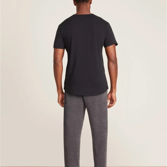 Barefoot Dreams Malibu Collection® Men's Washed Jersey Short Sleeve Crew - Picture 4 of 11